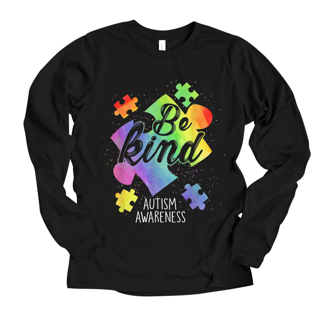 Personalized Being Kind Inspiration Autism Mom Autism Awareness Kindness Long Sleeve T-Shirt