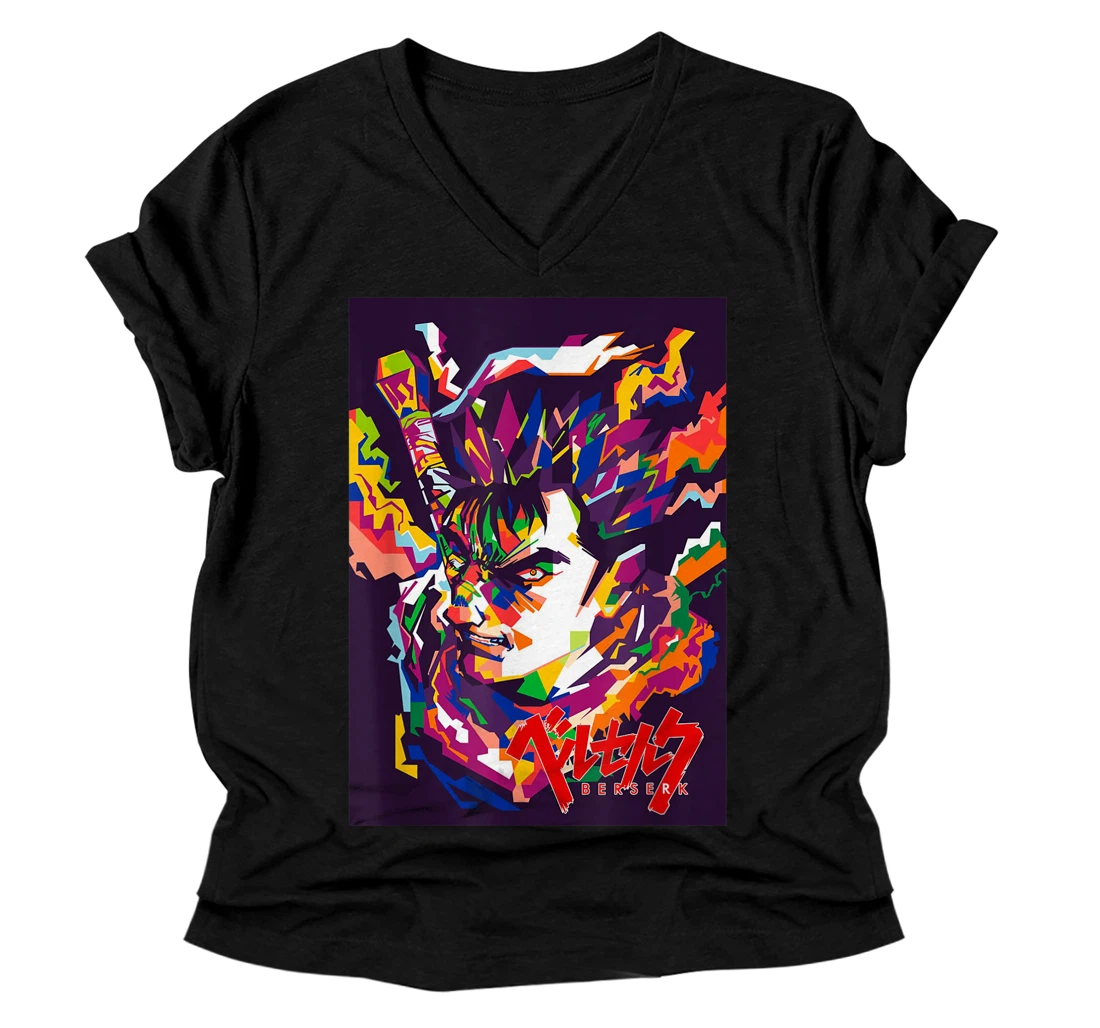 Berserk Guts Arts V-Neck T-Shirt