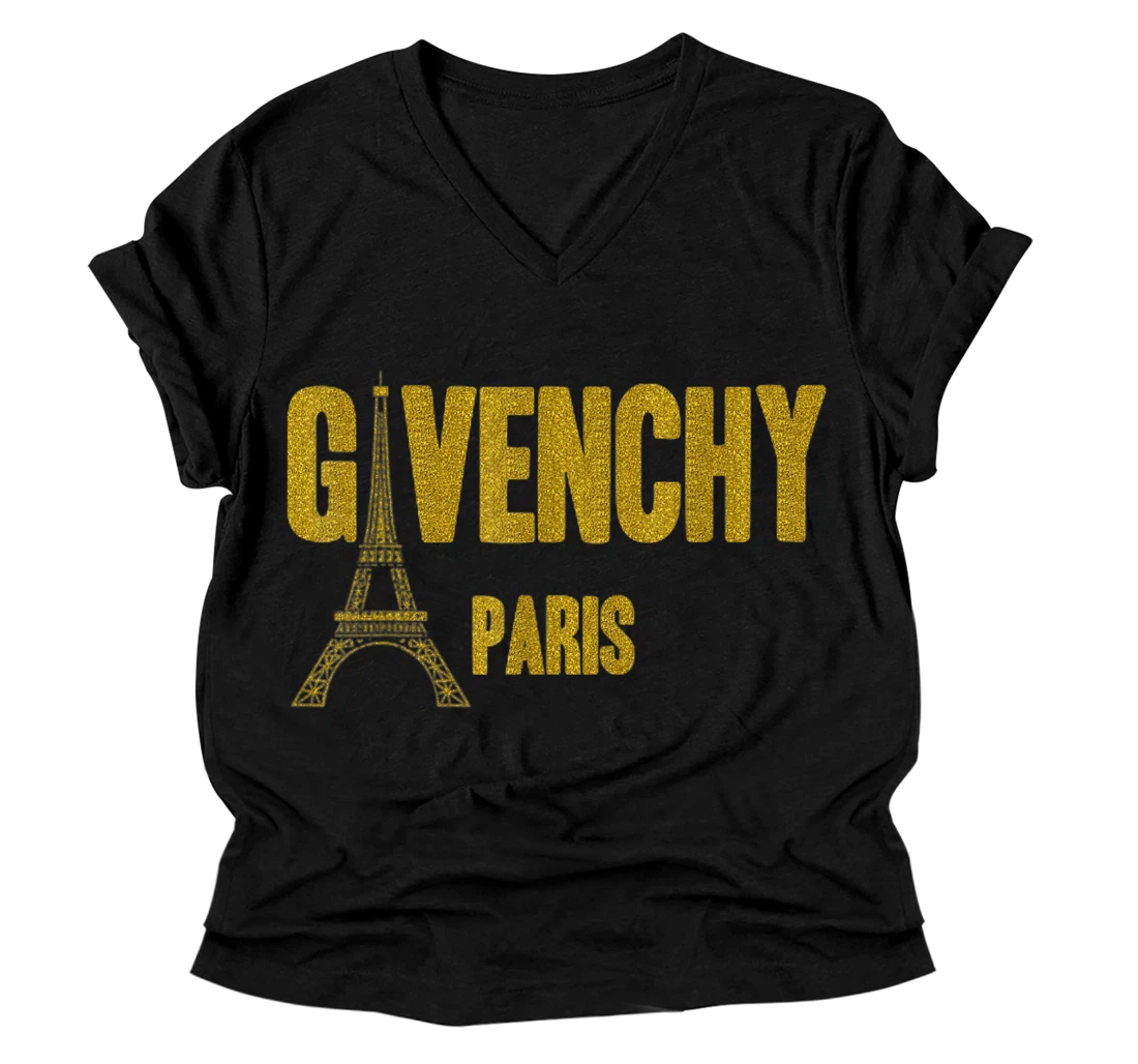 GIVEN.CHY FA.SHION V-Neck T-Shirt