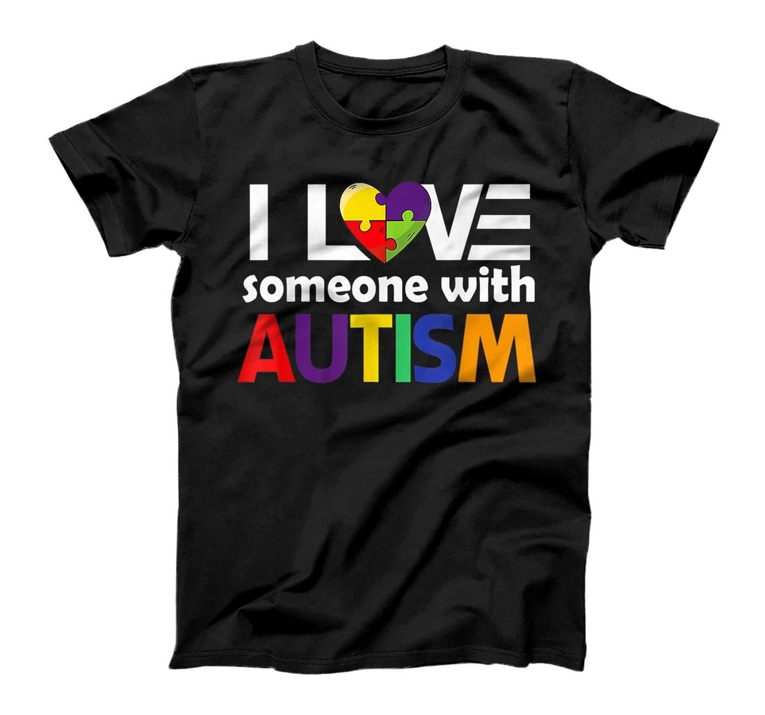 Personalized Autism Awareness Gift Autism Mom I Love Someone with Autism T-Shirt, Women T-Shirt