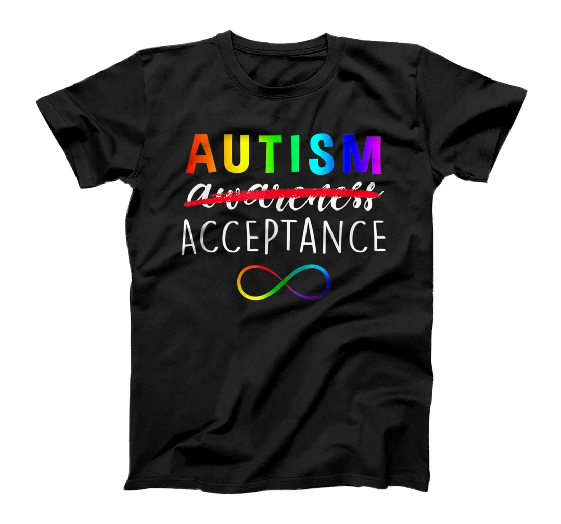 Autism Red Instead Acceptance Not Awareness T-Shirt, Kid T-Shirt and Women T-Shirt