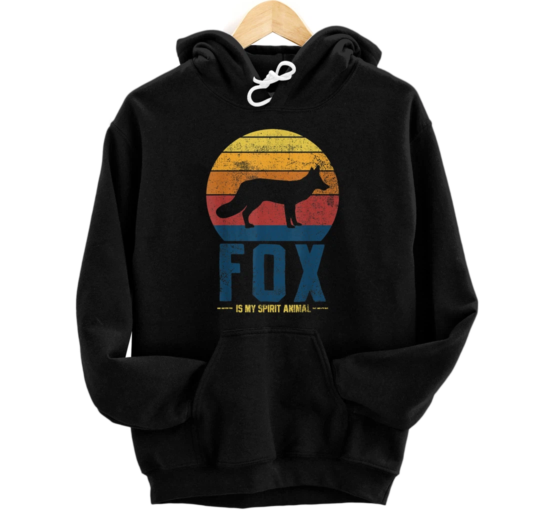 Fox Foxes Vintage Pullover Hoodie