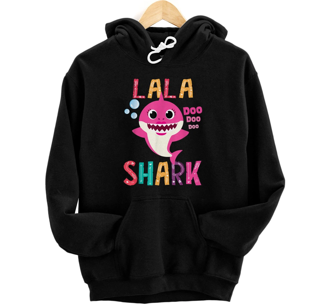 Personalized Lala Shark Shirt, Funny Mother's Day Gift For Women Mom Pullover Hoodie