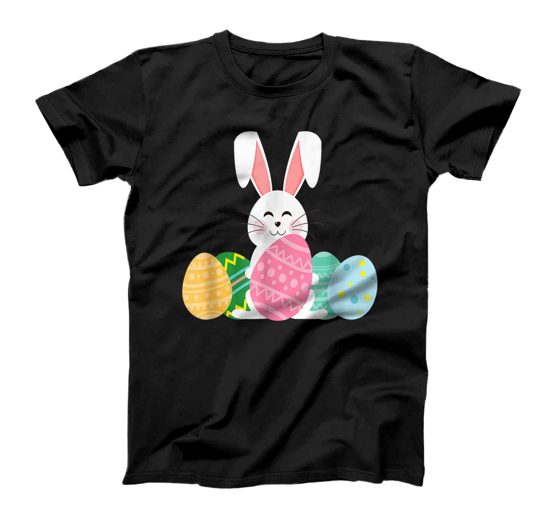 Personalized Cute Easter T-Shirt, Women T-Shirt Bunny Tee for Kids Egg Hunt T-Shirt, Women T-Shirt
