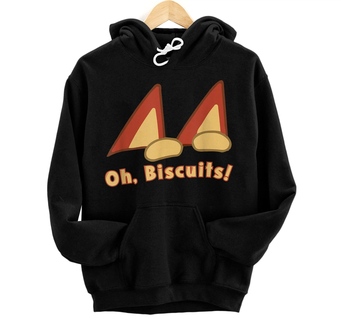 Oh Biscuits, Mum Dad Cartoon, Mother's Father's Day Pullover Hoodie