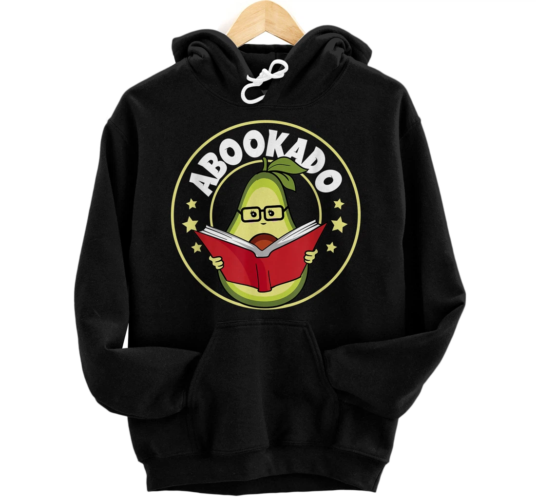 Abookado Reading Teacher Mom Avocado Librarian Mothers Day Pullover Hoodie