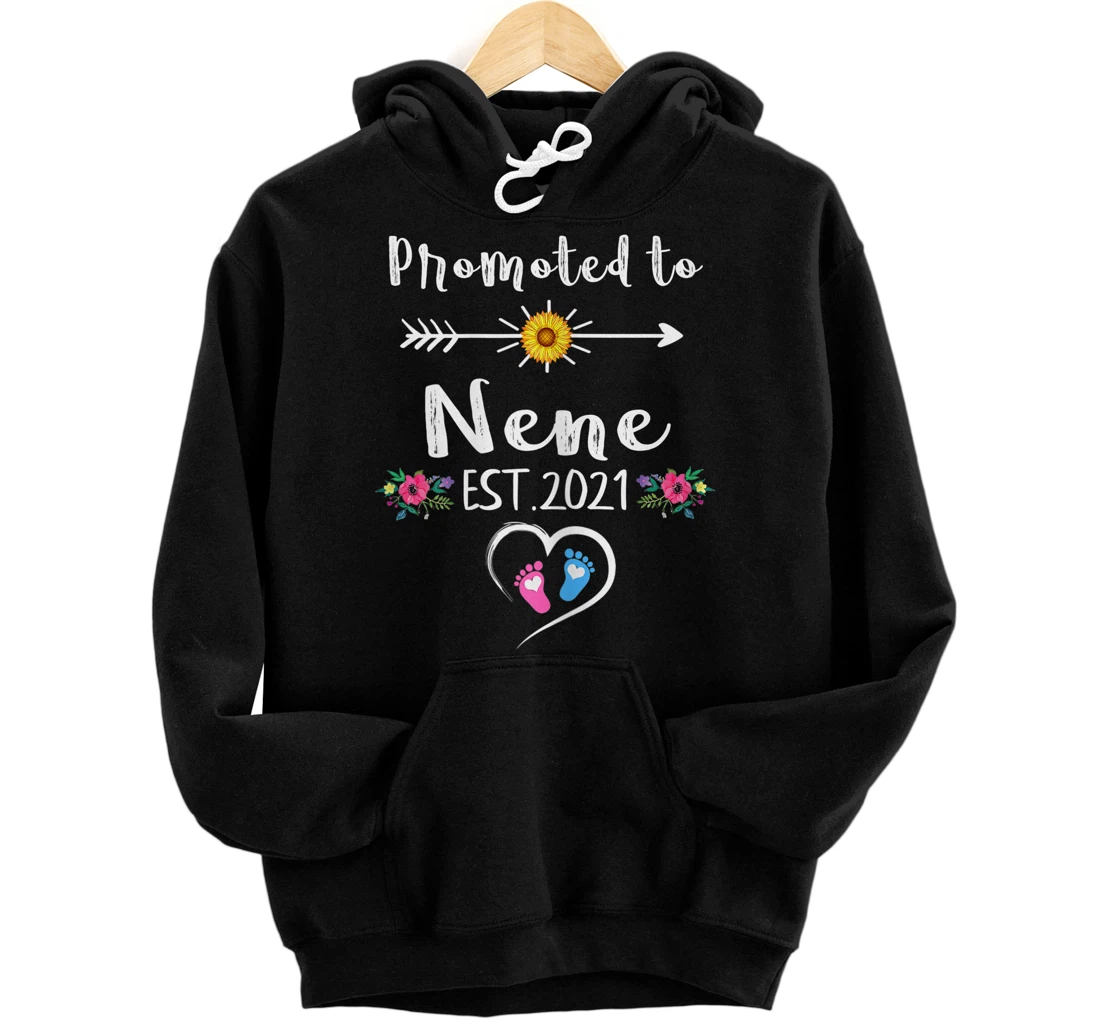 Womens Promoted to Nene Est 2021 Mothers Day Pullover Hoodie