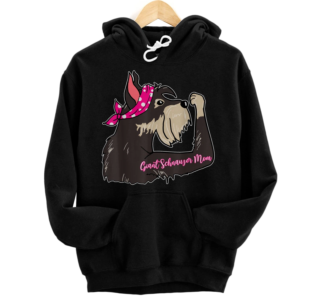 Funny Giant Schnauzer Mom Tattoo Gift Bully Dog Owner Mother Pullover Hoodie