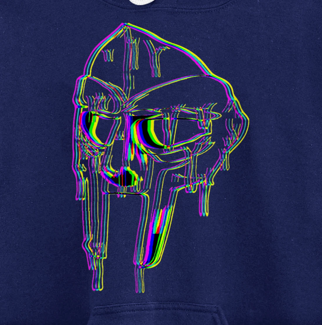Tribute To MF Doom Villain Mask Glitch Watercolor Custome T-Shirt 
