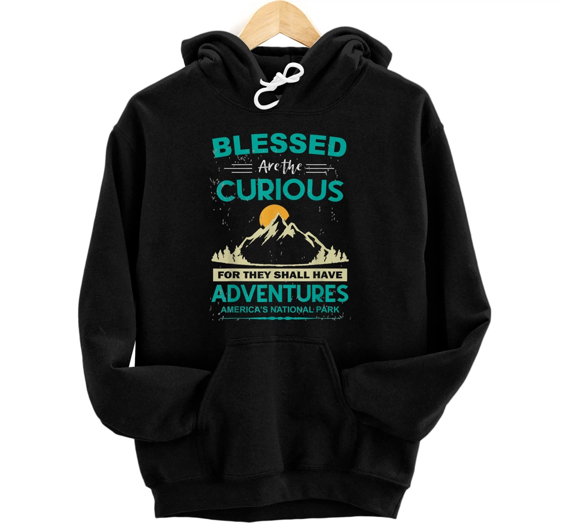 Blessed Are The Curious For They Shall Have Adventures Pullover Hoodie