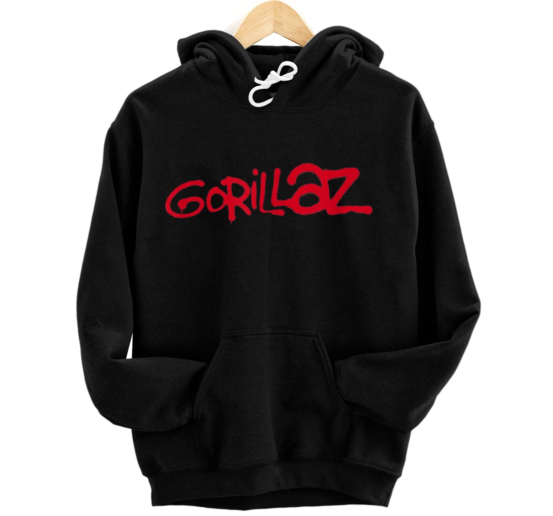 Personalized Gorillaz Paint Brush Red Logo Pullover Hoodie