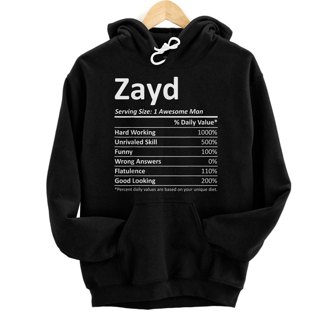 ZAYD Nutrition Funny Birthday Personalized Name Gift Idea Pullover Hoodie