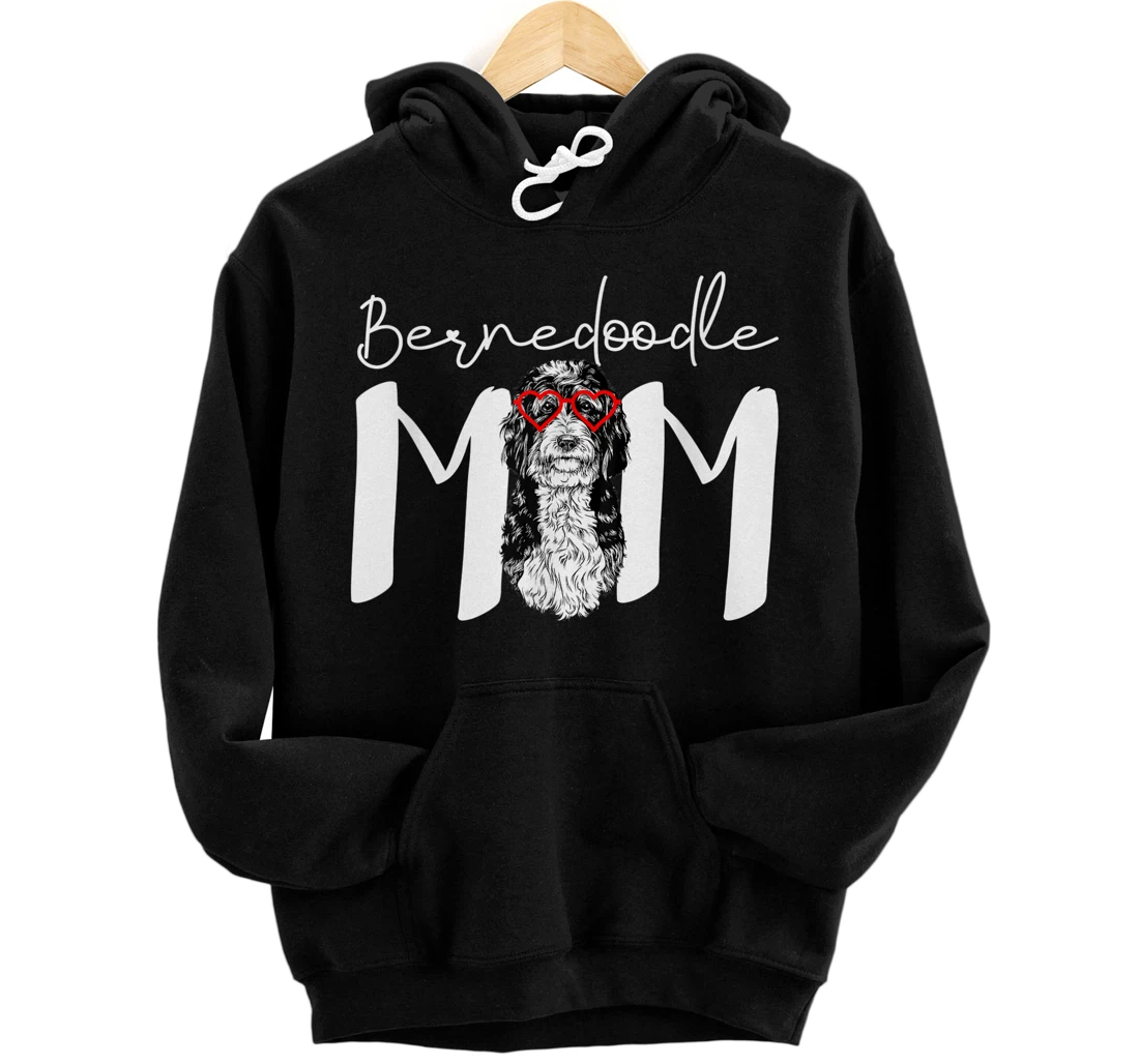 Cute Bernedoodle Mom Dog Mom Mother's Day Pullover Hoodie