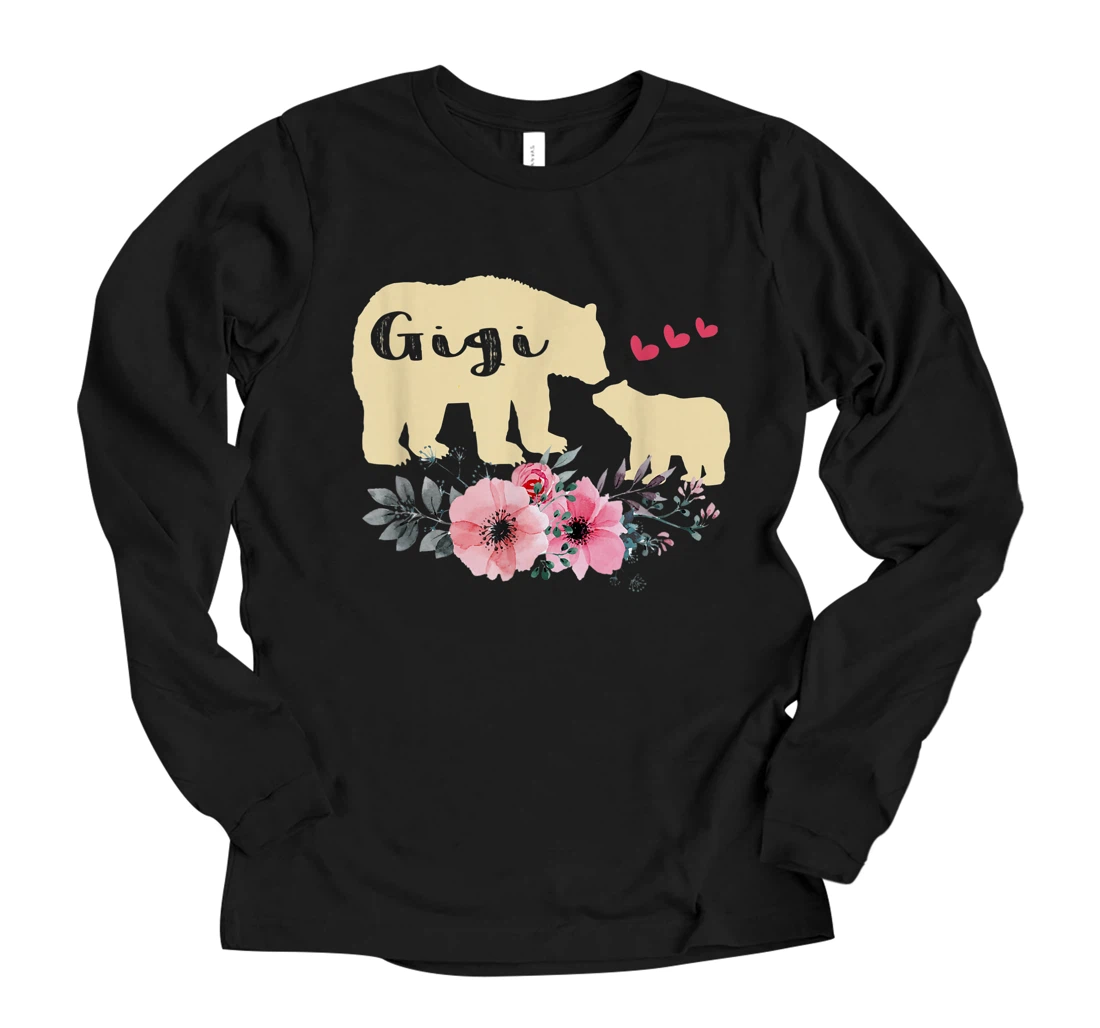 Personalized Gigi Bear Mothers Day Long Sleeve T-Shirt