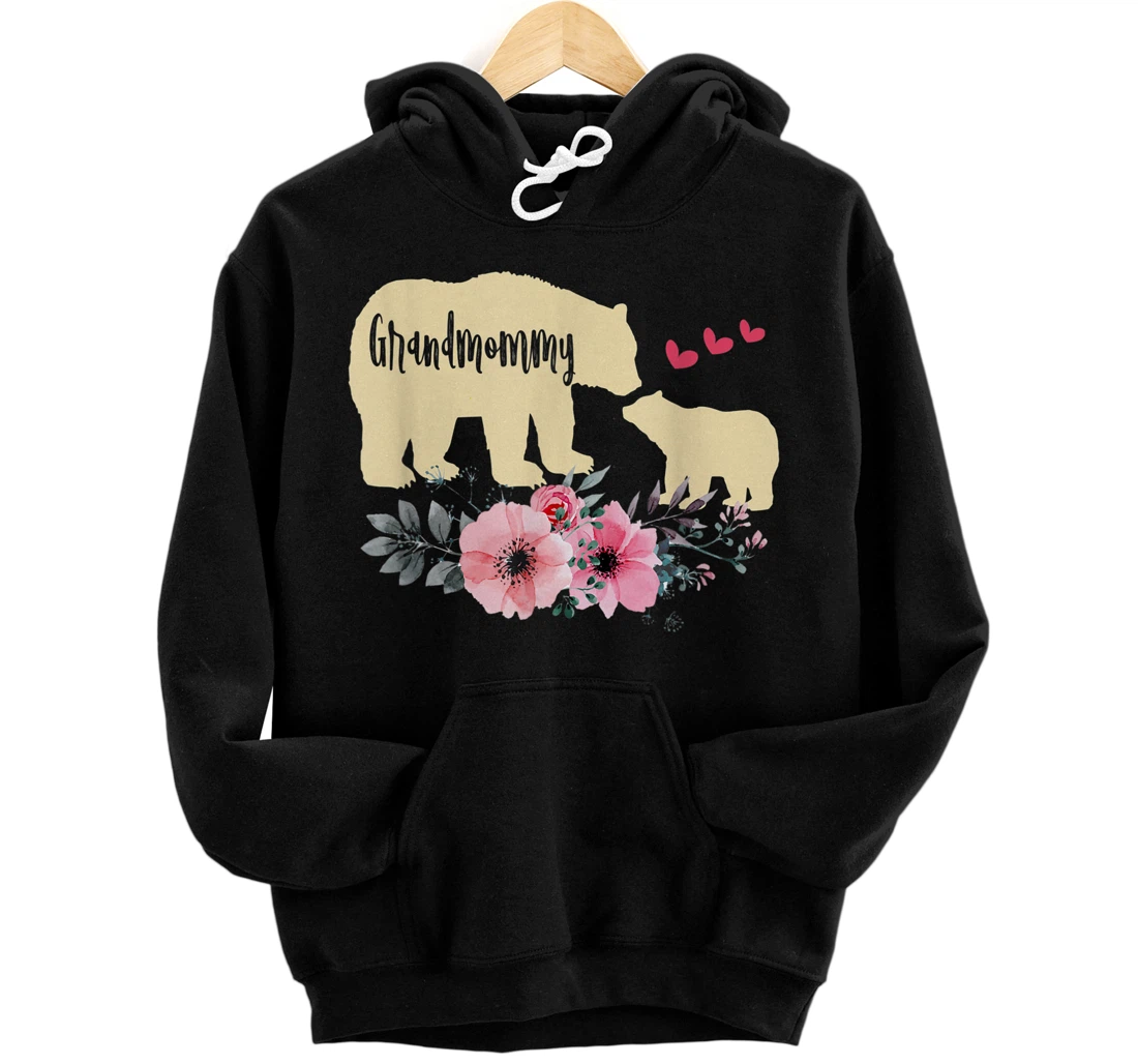 Personalized Grandmommy Bear Mothers Day Pullover Hoodie