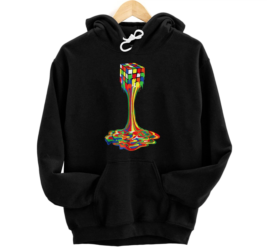 Funny Melting Rubik Rubix Rubics Player Cube Lovers Pullover Hoodie