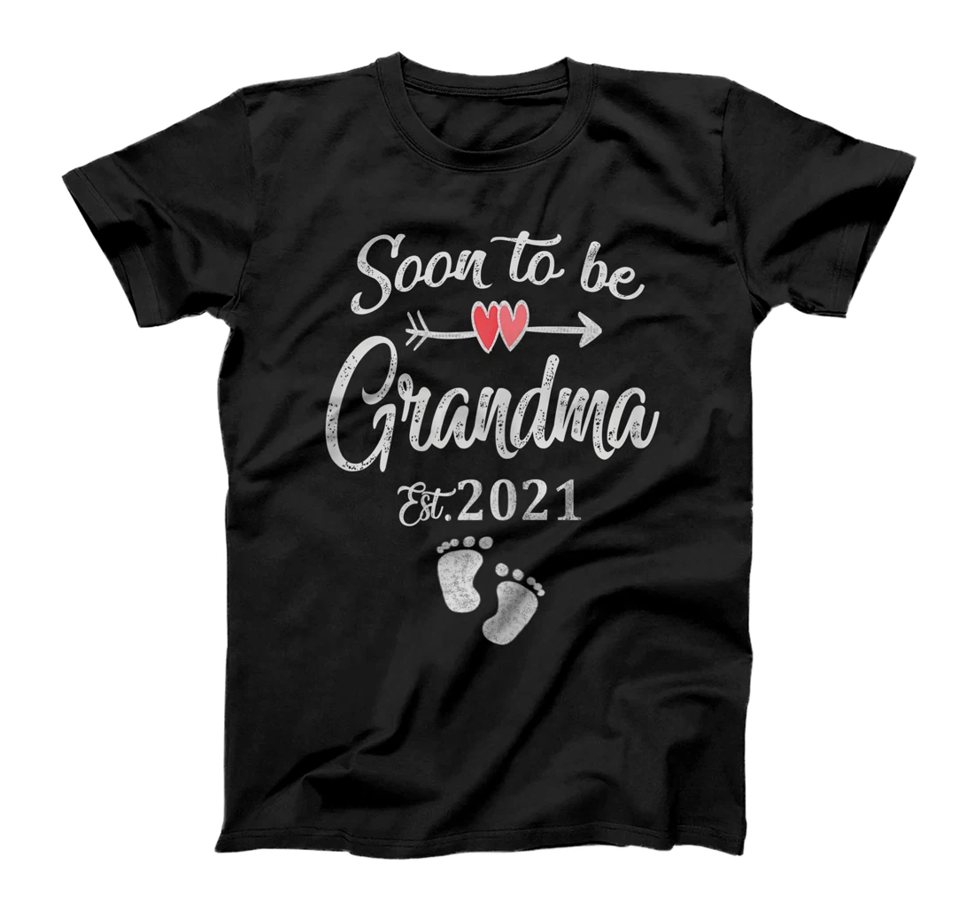 Womens Soon to be Grandma 2021 Mother's Day First Time Grandma Top T-Shirt, Women T-Shirt