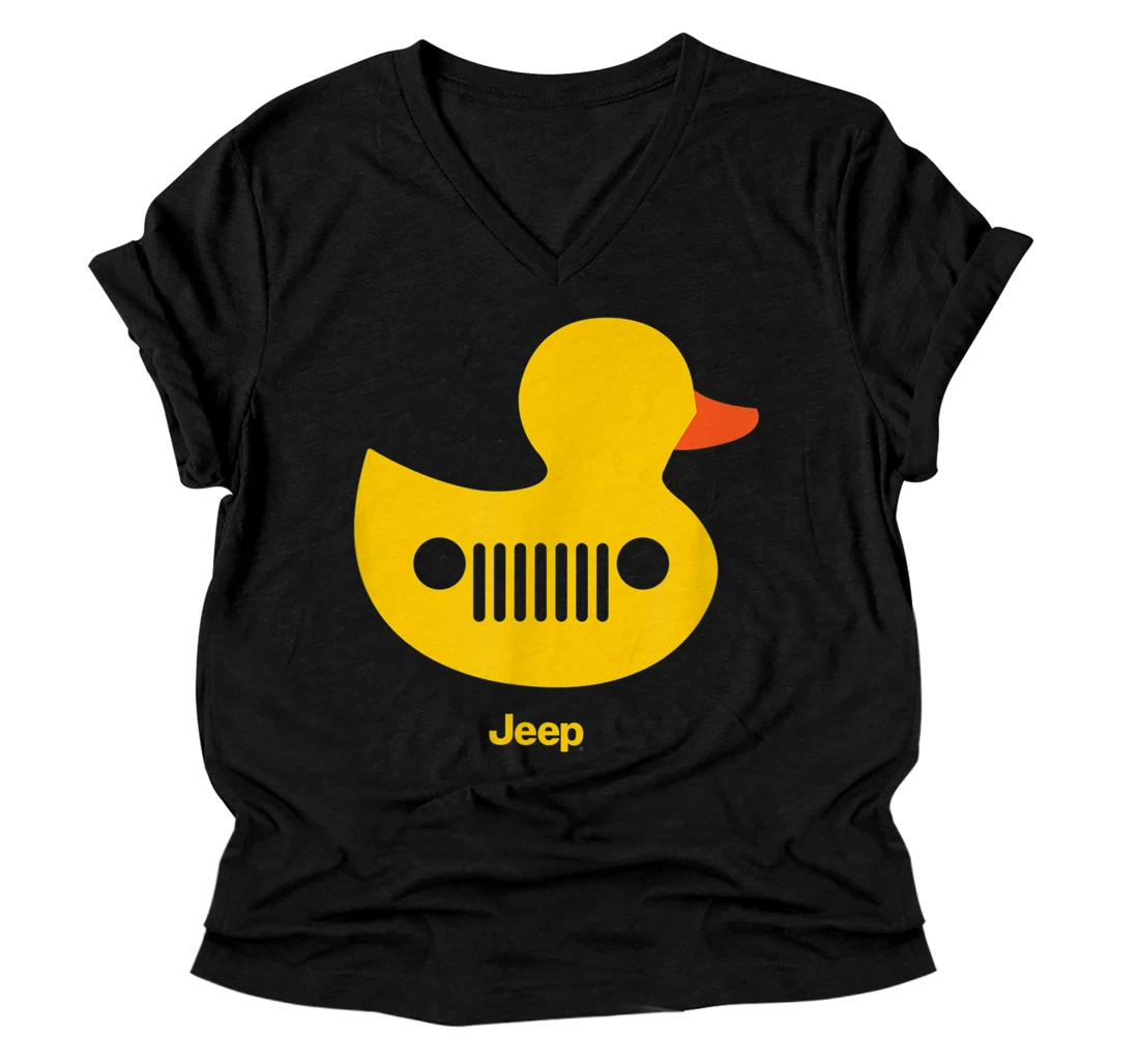 Duck Duck Jeep Grille V-Neck T-Shirt