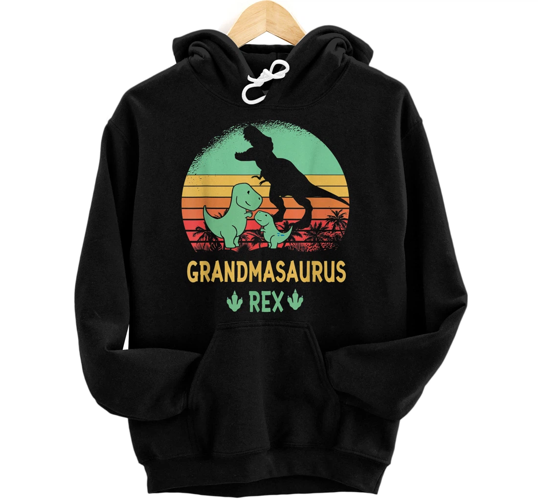 Grandmasaurus T Rex Dinosaur Grandma Saurus Mother's day Pullover Hoodie