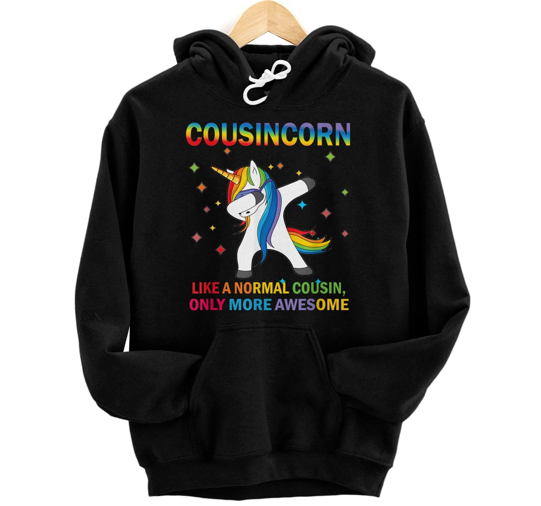 Cousincorn Dabbing Unicorn Cousin Funny Mothers Day Gift Pullover Hoodie