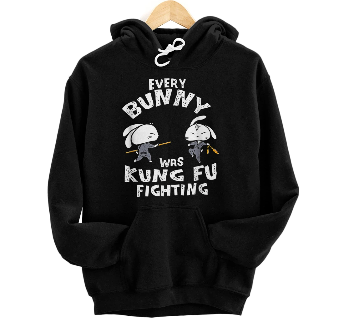 Personalized Every Bunny Was Kung Fu Fighting Pullover Hoodie Ninja Easter Gift Pullover Hoodie