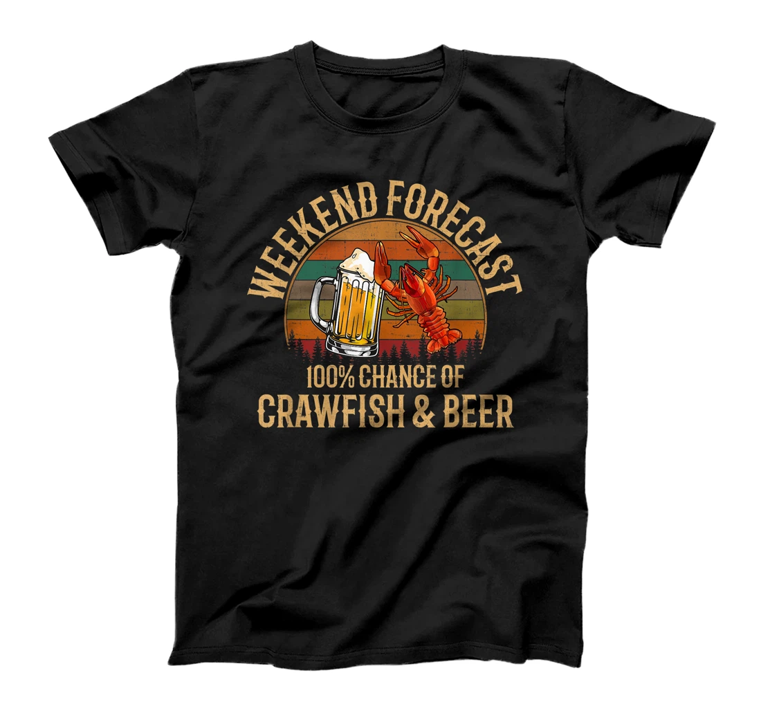 Personalized forecast crawfish and beer lobster seafood crawfish T-Shirt, Women T-Shirt