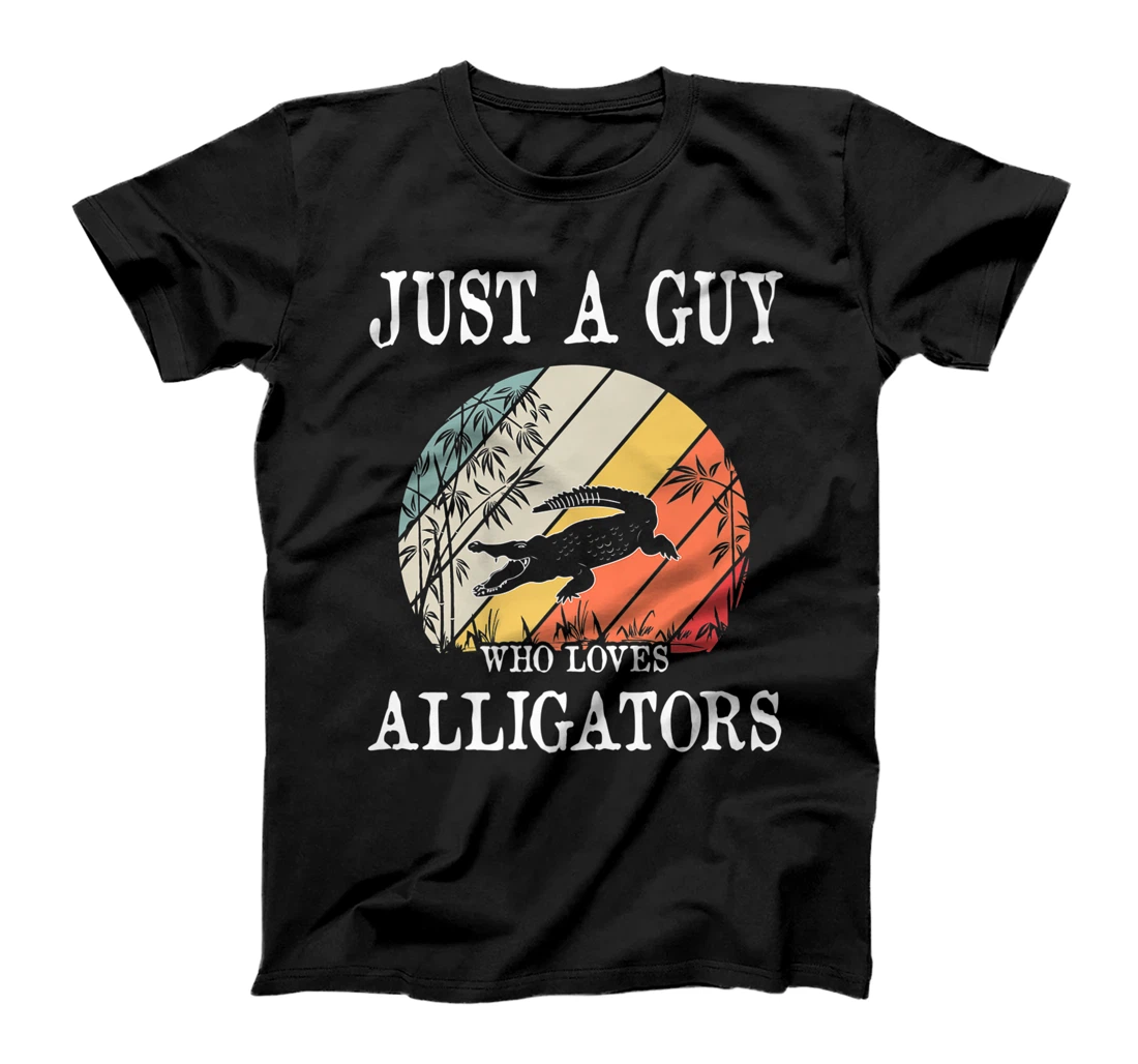 Personalized Just A Guy Who Loves Alligators Premium T-Shirt, Women T-Shirt