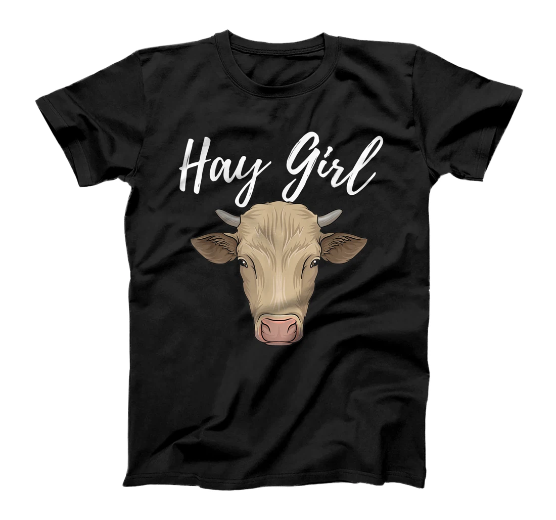 Personalized Hay Girl - Funny Cow Lover Famer Cattle Ranch Farming T-Shirt, Kid T-Shirt and Women T-Shirt