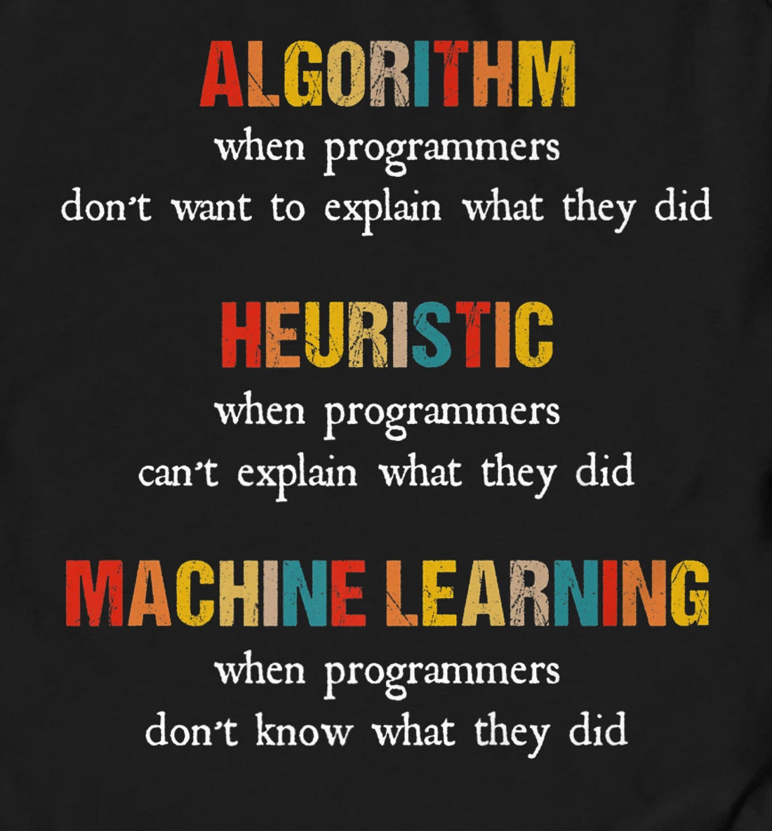Programmers Funny Algorithm Heuristic Machine Learning Shirt Premium Long  Sleeve T-Shirt - All Star Shirt