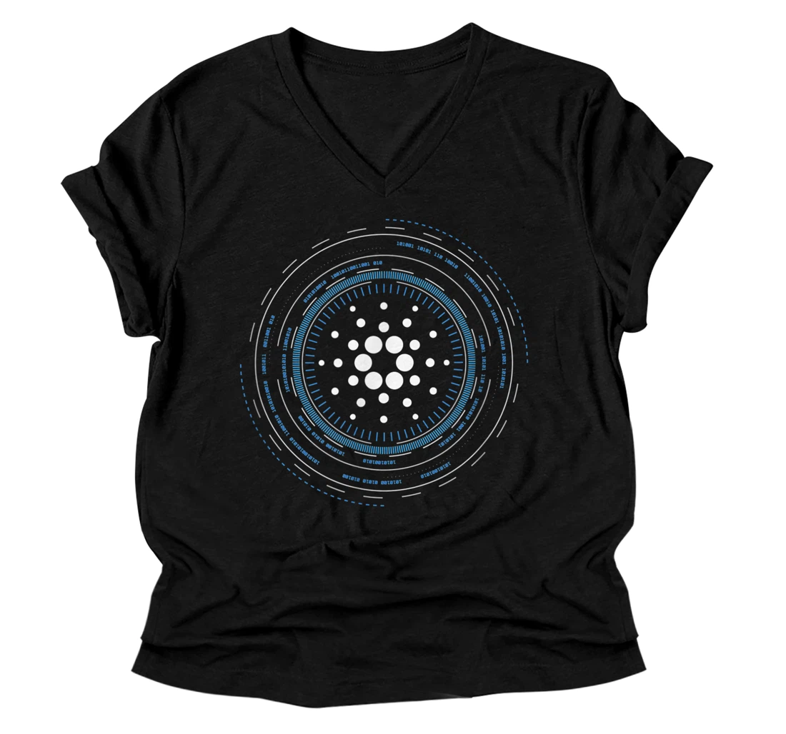 Personalized Cardano ADA Crypto Cryptocurrency V-Neck T-Shirt