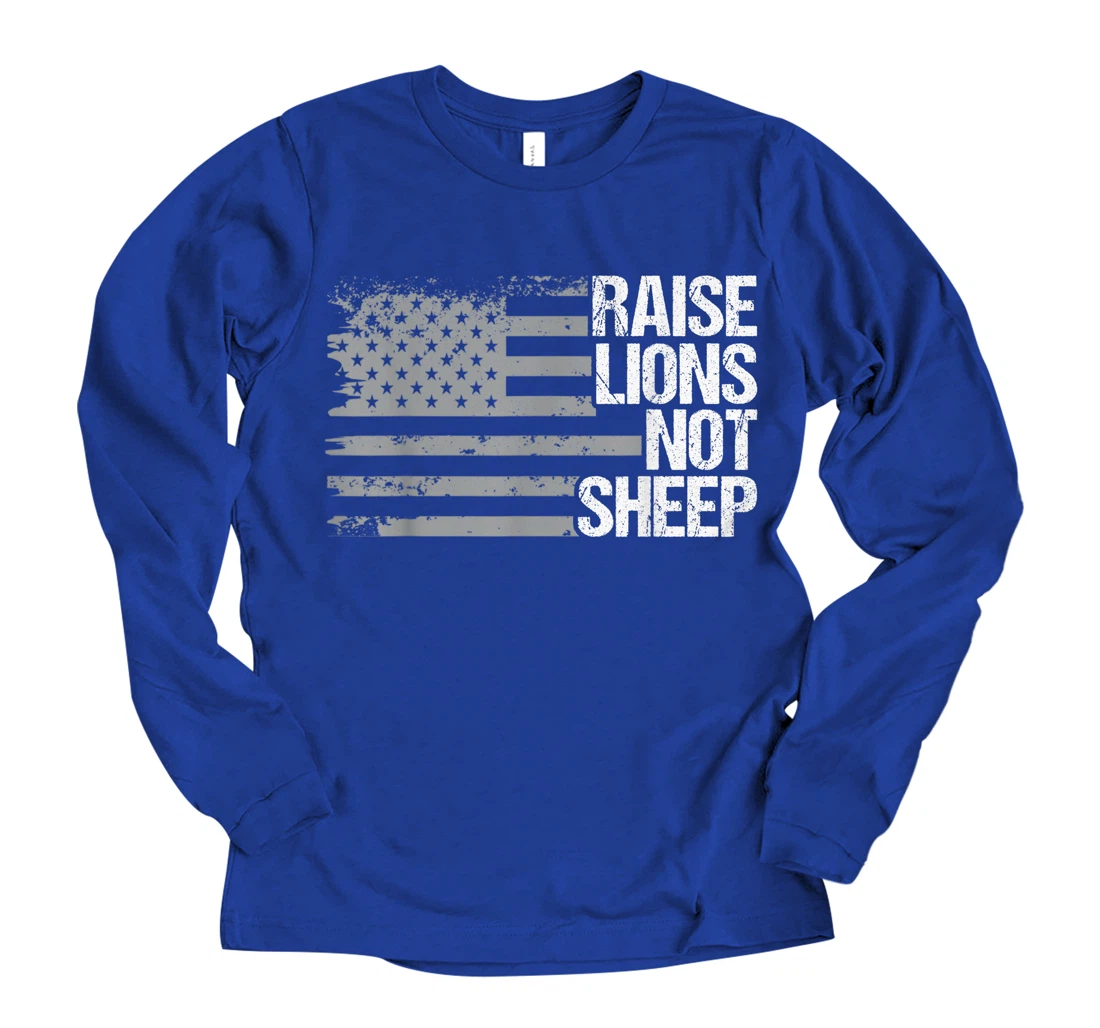 Mens Raise Lions Not Sheep Shirt | Lions Not Sheep Tshirt 2XL