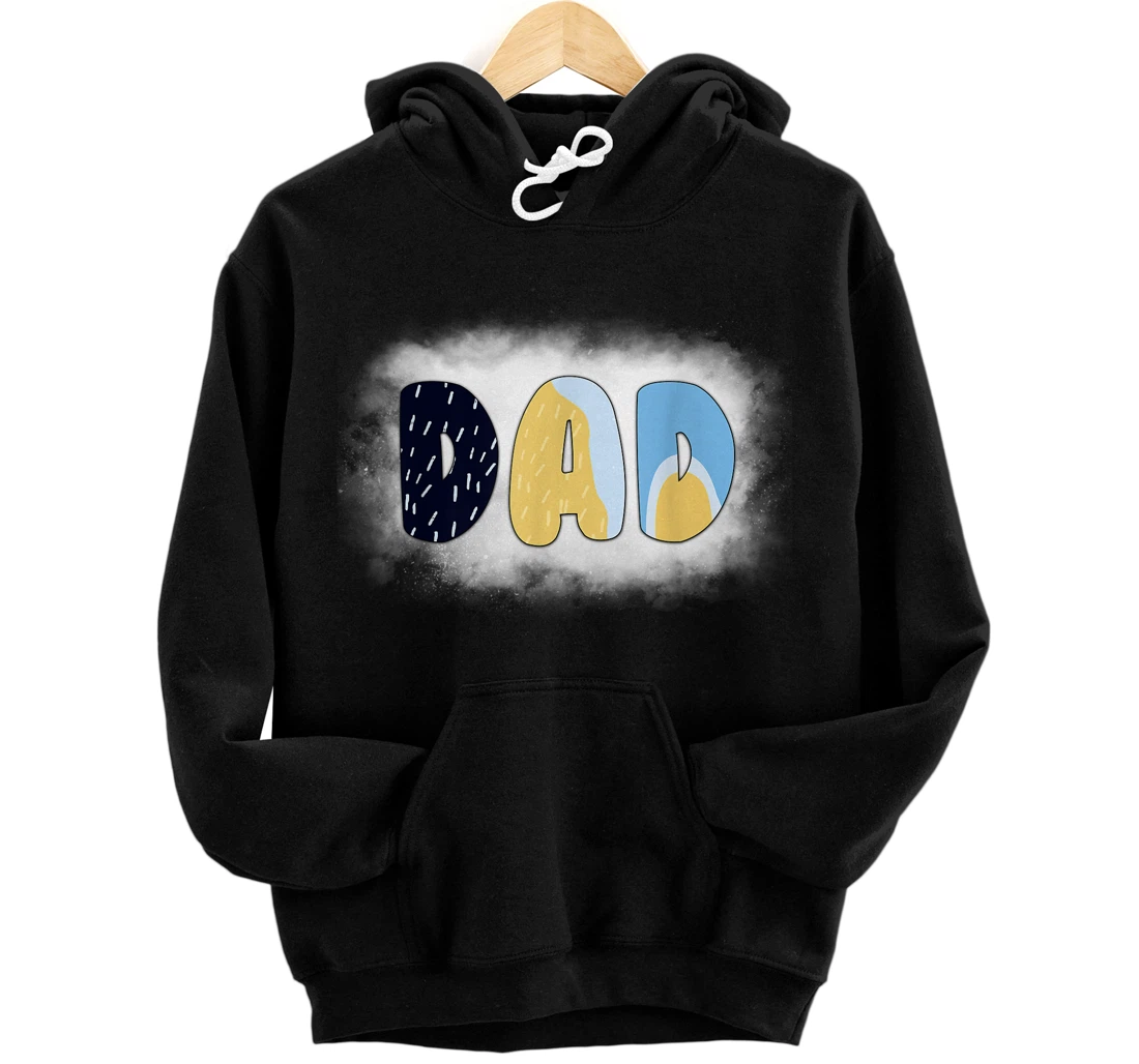 Personalized B.luey Dad For Daddy's On Father's Day Pullover Hoodie