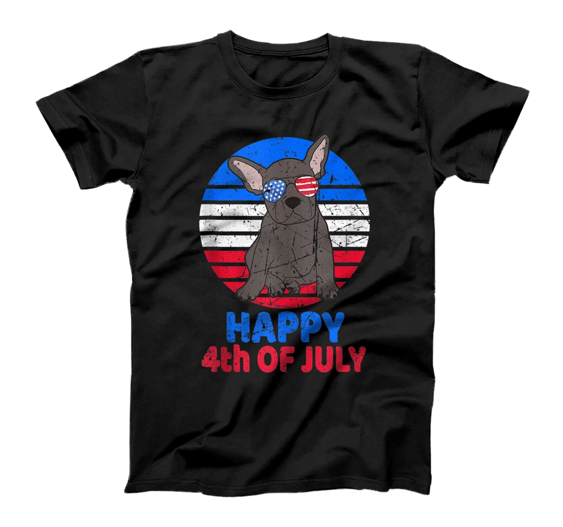 French Bulldog 4th Of July For Bulldog Lover Retro July 4th Tank Top