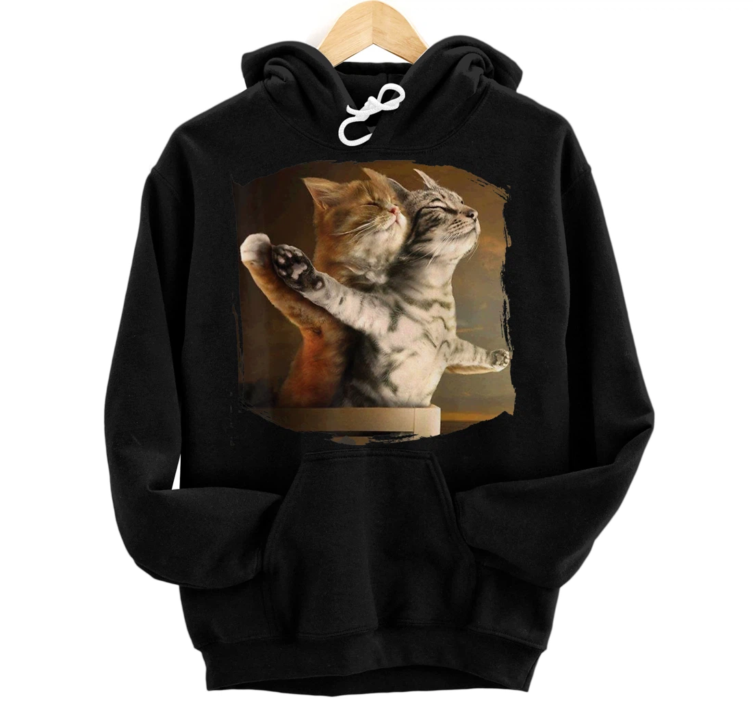 Personalized Funny Cat Lovers meme inspired by Titani.c Movie Pullover Hoodie