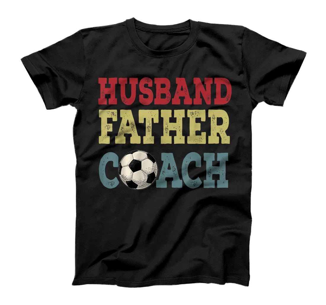 Personalized Vintage Husband Father Coach Happy Father's Day Football T-Shirt, Women T-Shirt