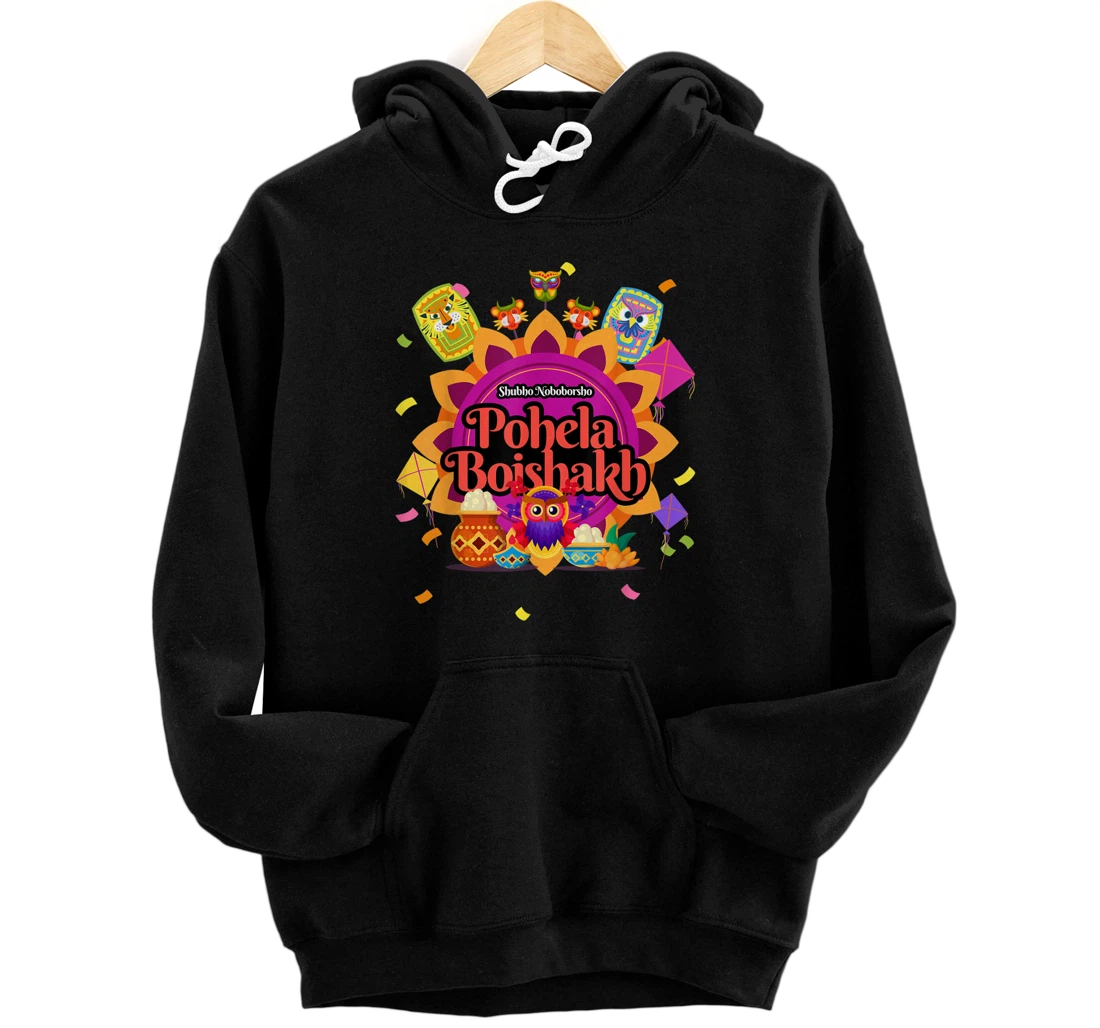 Personalized Shubho Noboborsho Pohela Boishakh Bangla New Year Pullover Hoodie