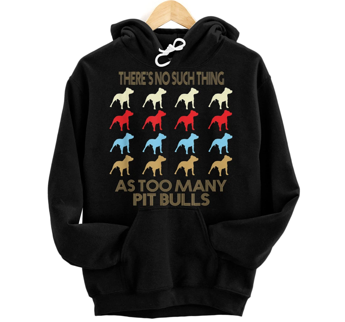 Personalized Pit Bull Retro Vintage Style Pullover Hoodie