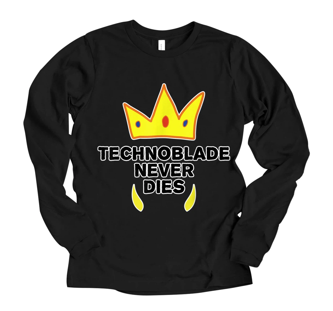 Technoblade Never Dies Cosplay Video Gamer Merch Black T-Shirt S-3XL