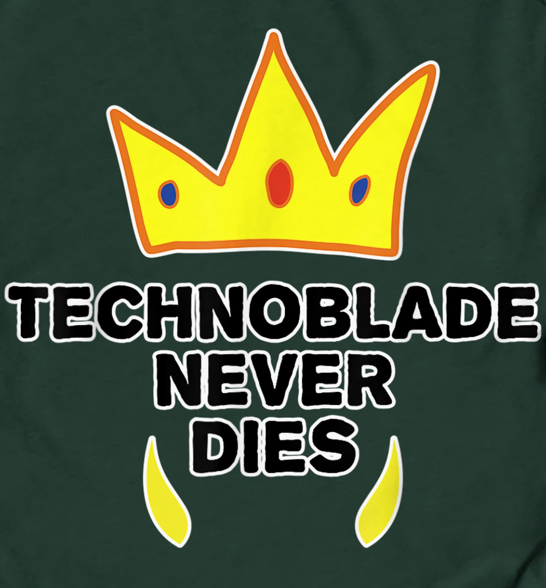 Technoblade Never Dies Cosplay Video Gamer Merch Black T-Shirt S-3XL