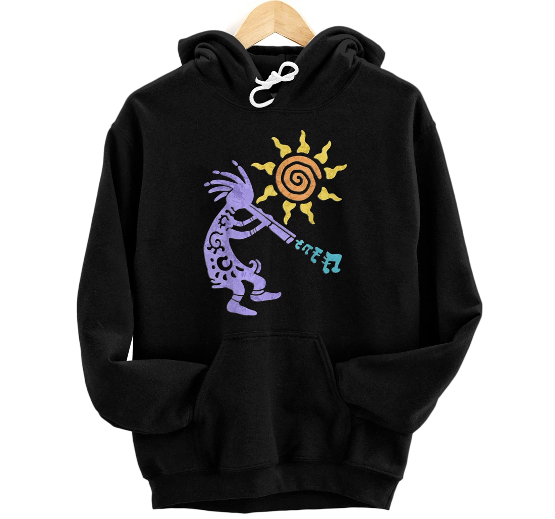 Personalized Native American Kokopelli Musican With Flute 1 - Fan Fun Pullover Hoodie
