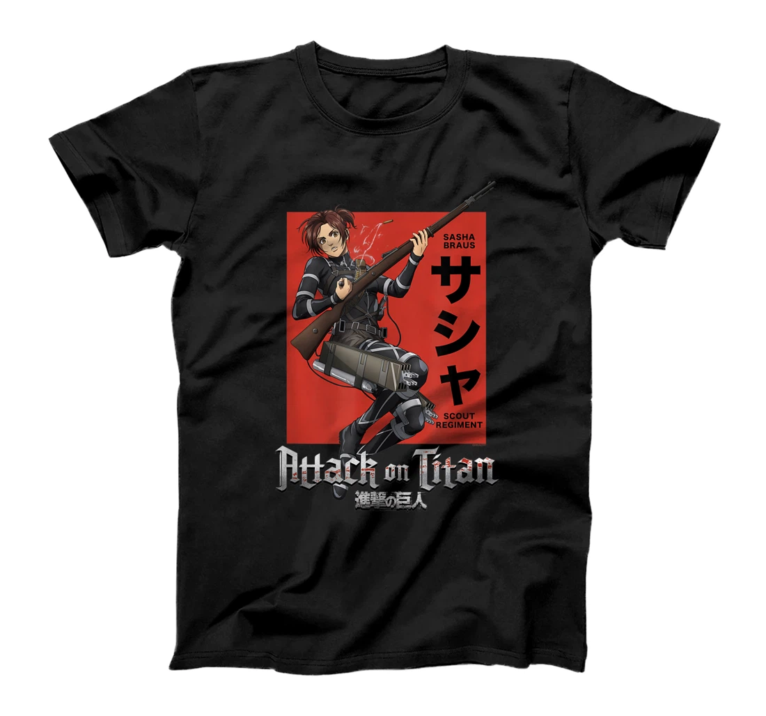 Personalized Attack on Titan Season 4 Sasha Loading Gun T-Shirt, Women T-Shirt
