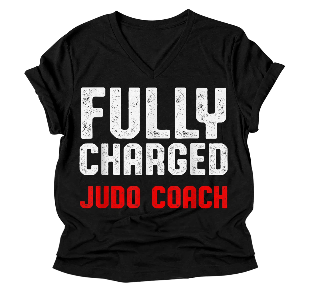 Personalized Judo Coach Fully Player Team Instructor V-Neck T-Shirt