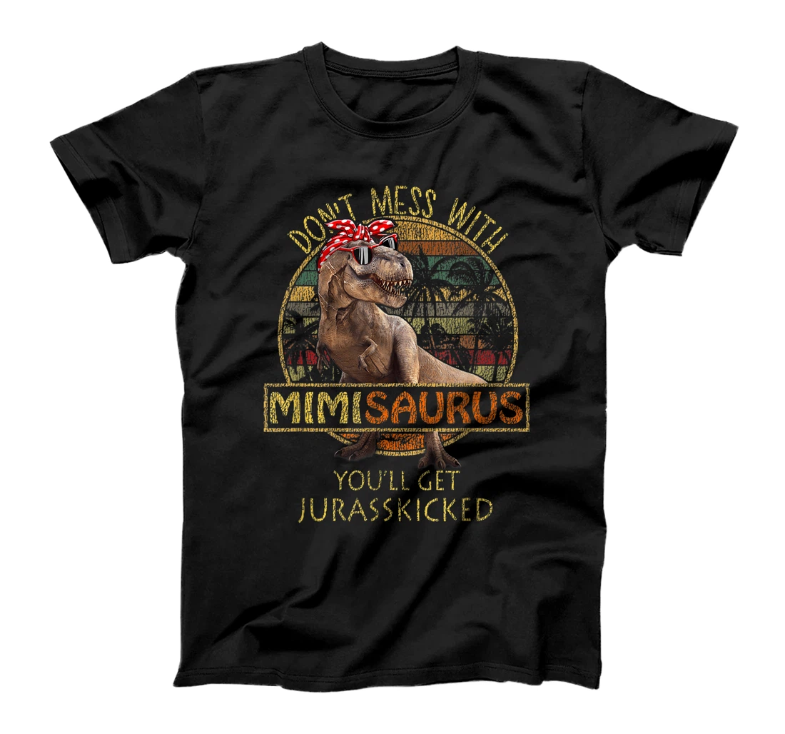 Mimisaurus Shirt T Rex Mimi Saurus Dinosaur Mom Gift T-Shirt, Women T-Shirt