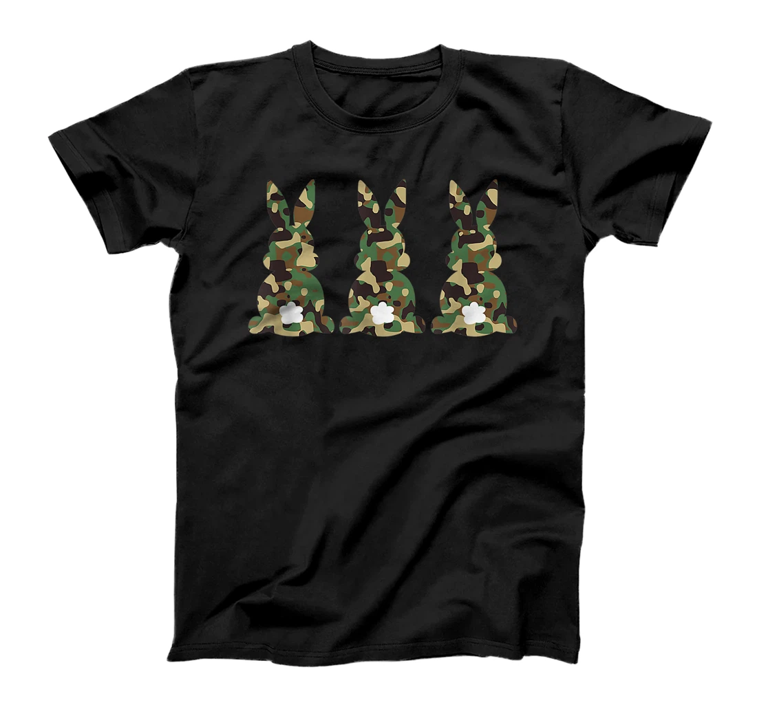 Mom and Son Matching Camouflage Bunny Rabbit Trio Easter T-Shirt, Kid T-Shirt and Women T-Shirt