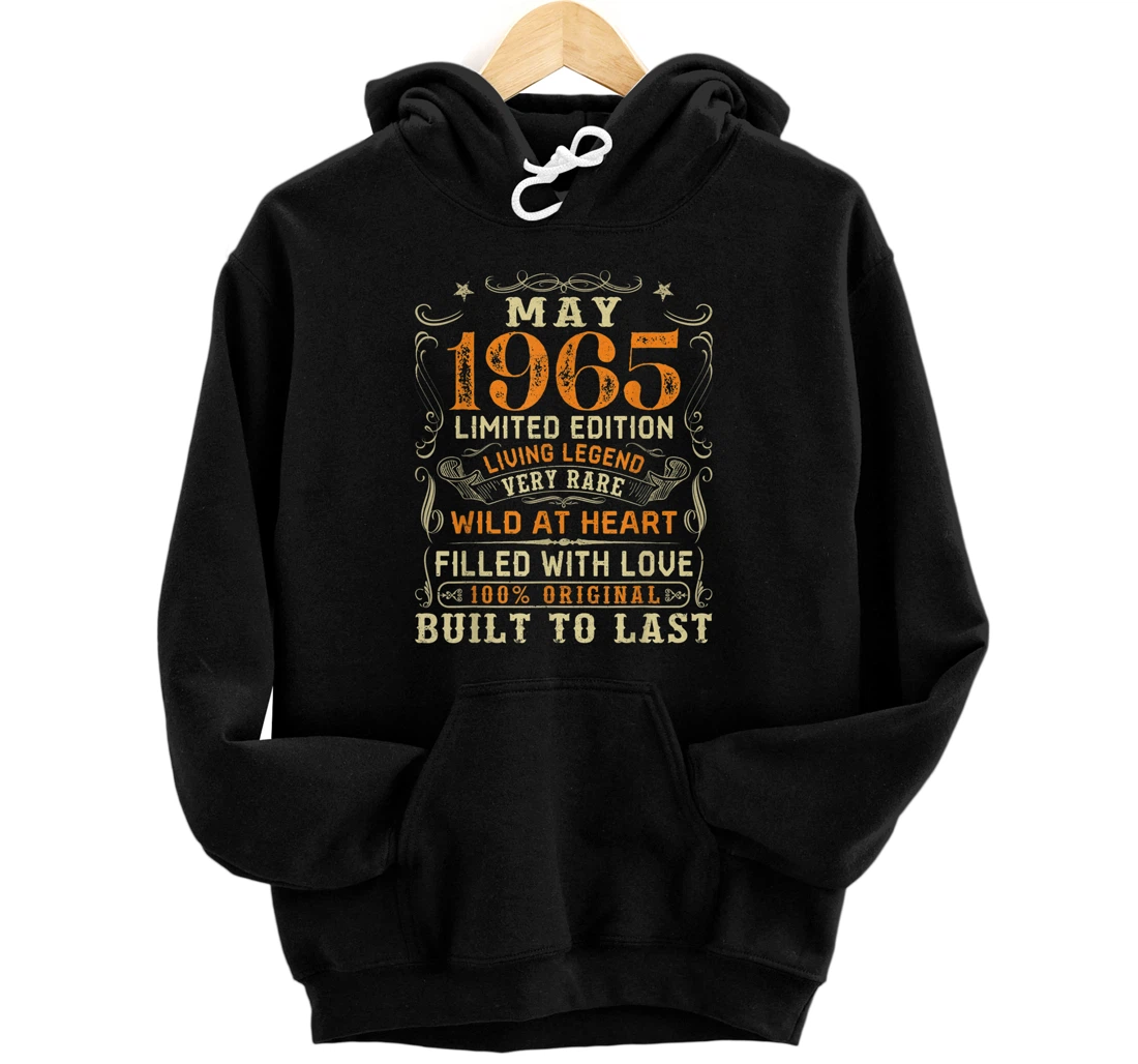 Vintage May 1965 Awesome 56 Yrs Old 56th Birthday Gift Pullover Hoodie