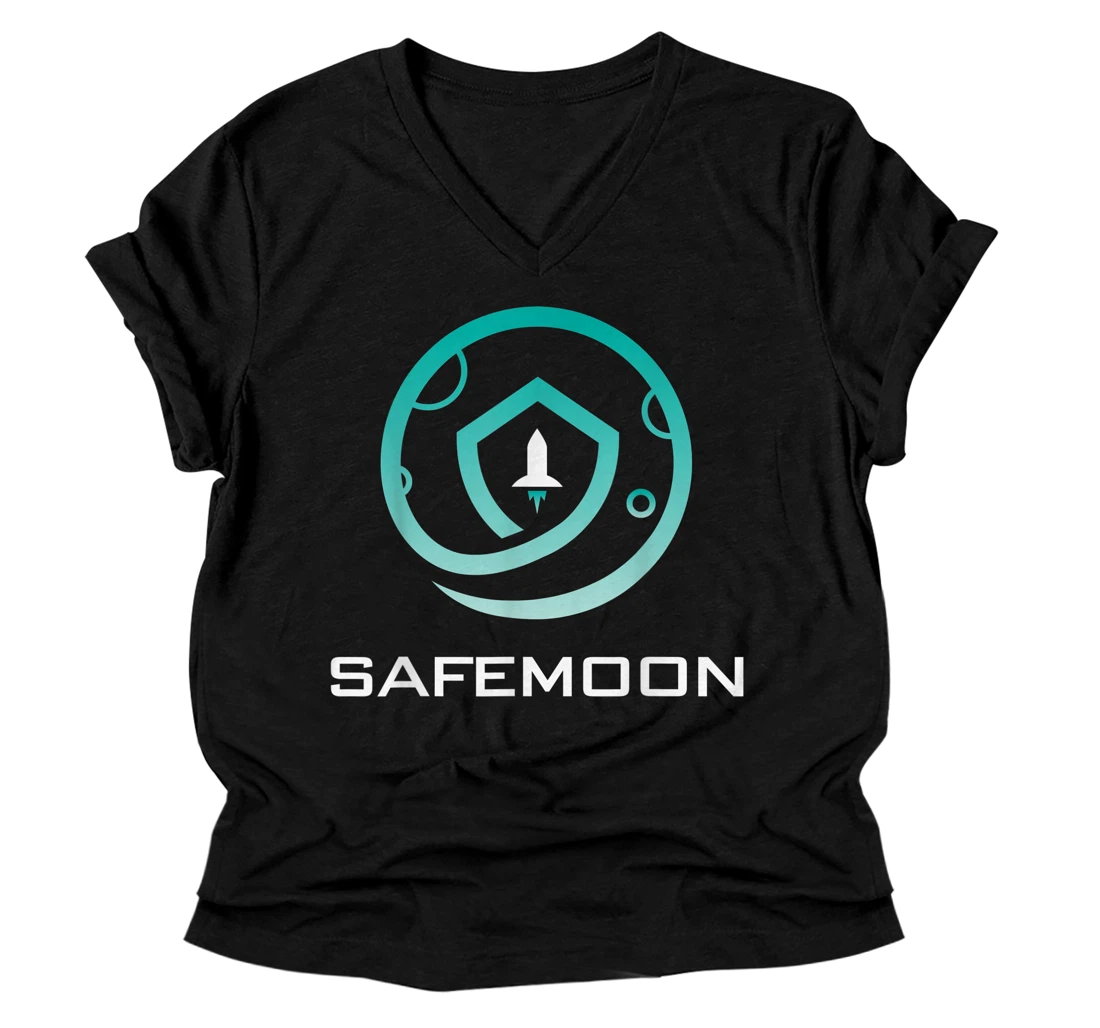 Safemoon Cryptocurrency V-Neck T-Shirt