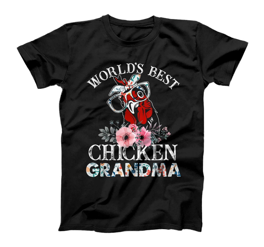 World's Best Chicken Grandma Floral T-Shirt, Kid T-Shirt and Women T-Shirt