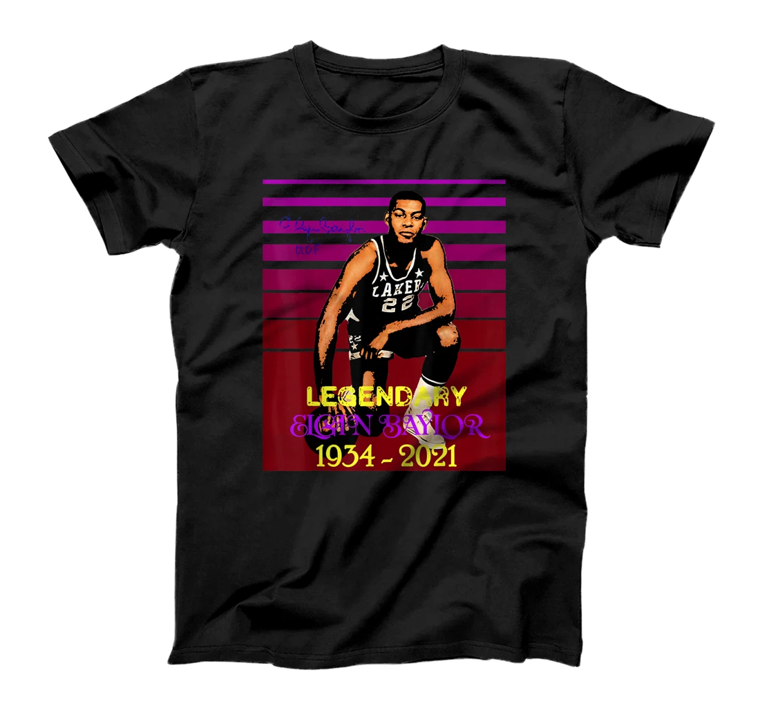 Personalized Legendary The Los Angeles Elgin Baylor Signature T-Shirt, Kid T-Shirt and Women T-Shirt