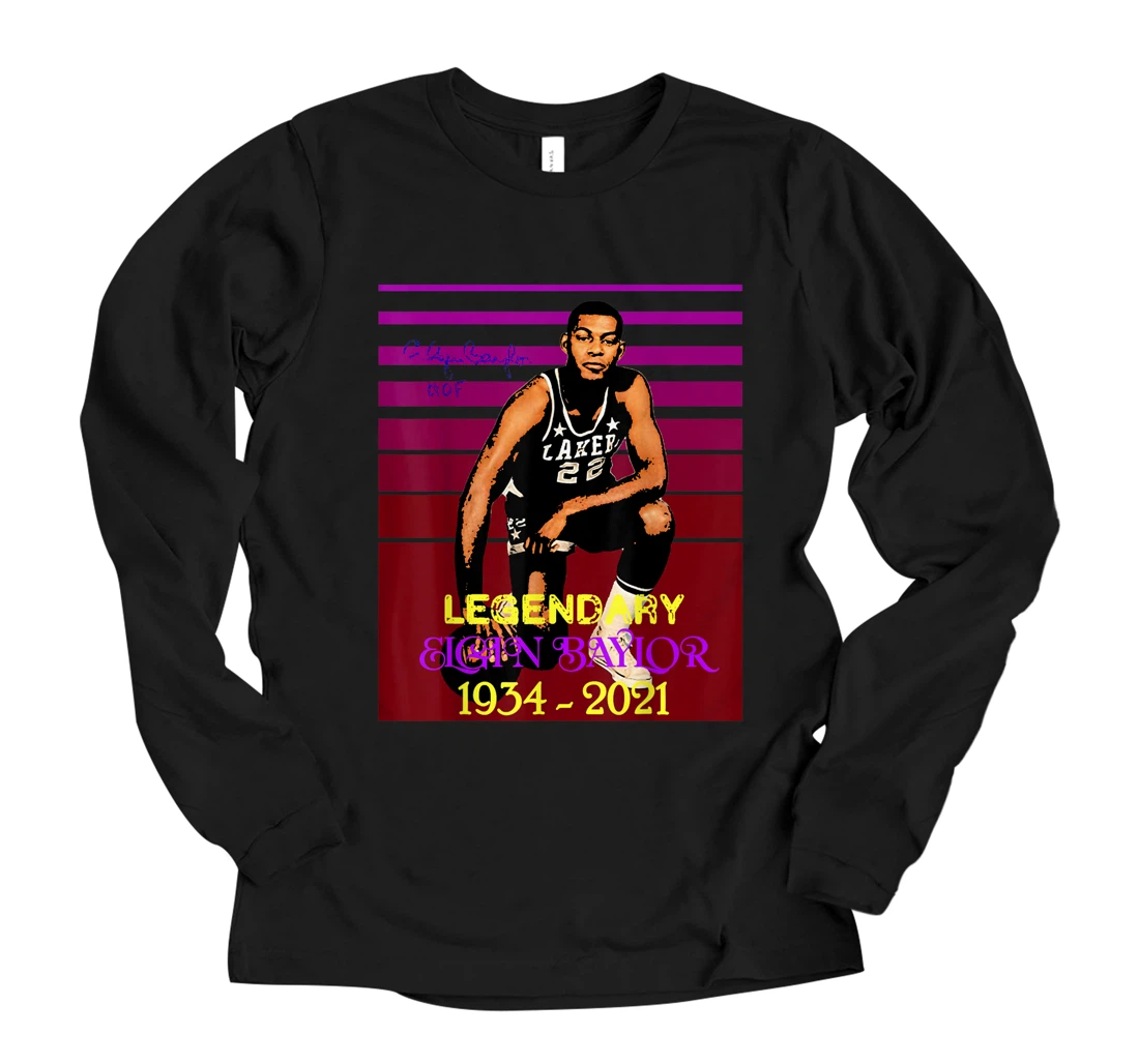 Personalized Legendary The Los Angeles Elgin Baylor Signature Long Sleeve T-Shirt