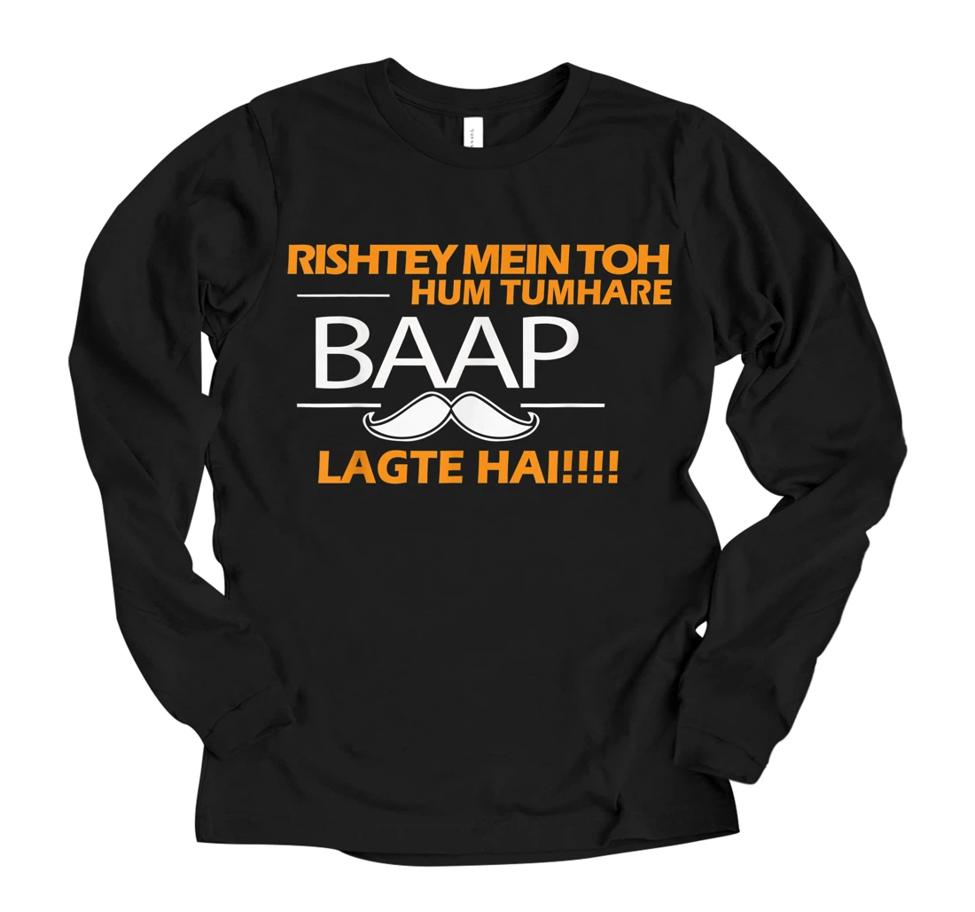 Personalized Hindi Indian Punjabi Funny Song Quote Long Sleeve T-Shirt